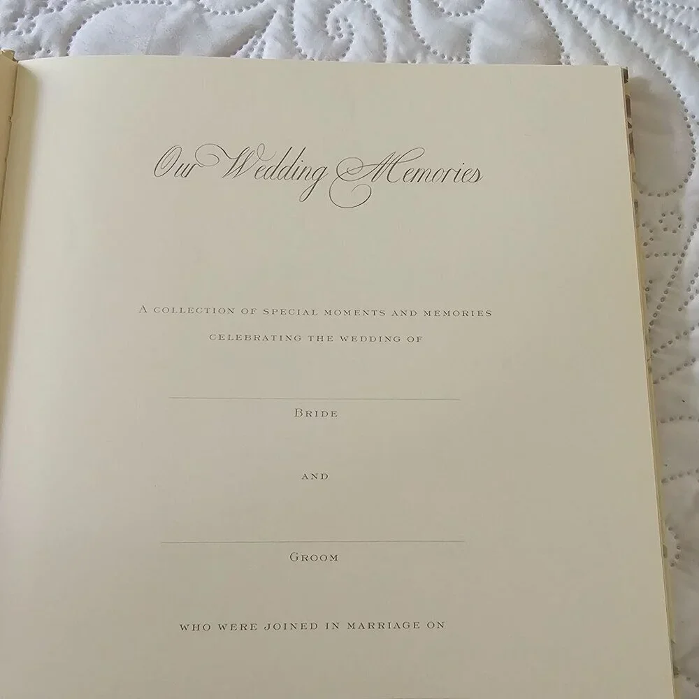 Vintage Anna Griffin Wedding Memory Book By C.R. Gibson Decorative Pages - Picture 8 of 16